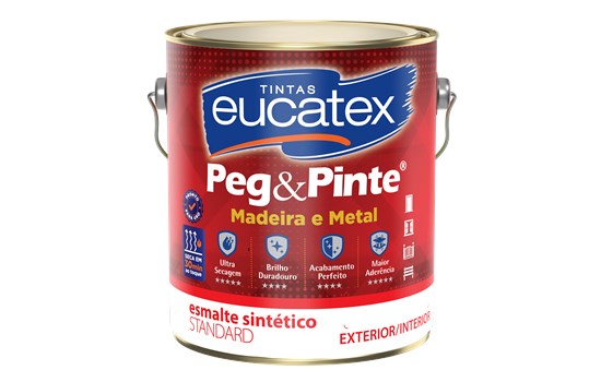 Eucatex Peg & Pinte Esmalte Sintético Standard Alto Brilho