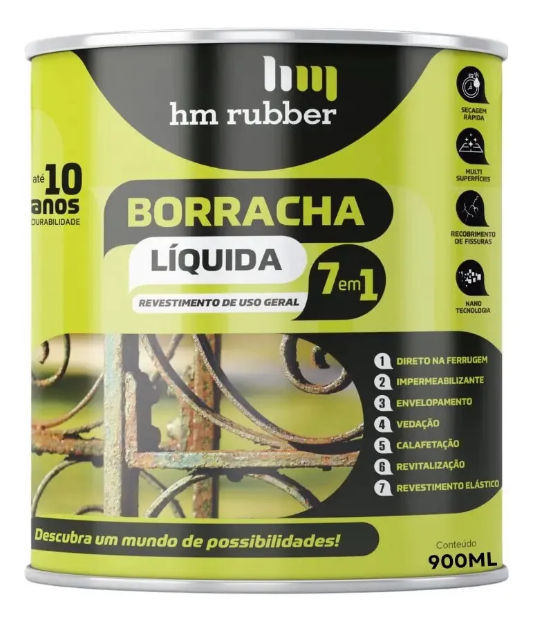 HM Rubber Borracha Líquida 7 em 1
